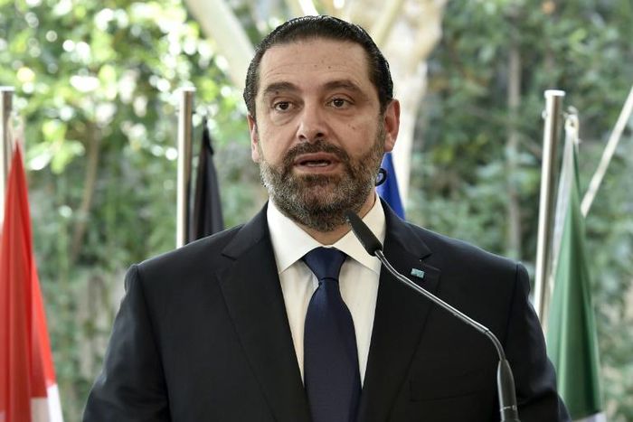 Lebanon's Prime Minister Saad Hariri, here shown on February 26, 2019, has announced the suspension of his ailing mouthpiece Future TV