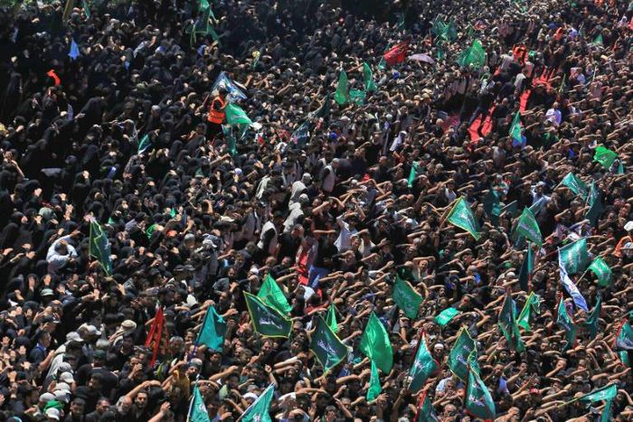 The stampede happened as pilgrims marked the Shiite holy day of Ashura