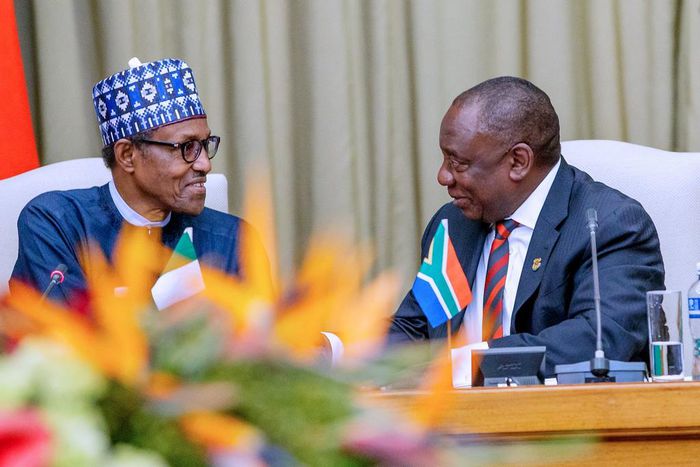 President Muhammadu Buhari and his South African counterpart, Cyril Ramaphosa  [Twitter/@NigeriaGov]