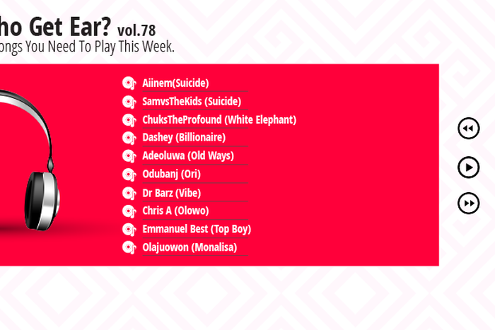 Who Get Ear Vol. 78: Here are 10 songs you need to play this week. (Pulse Nigeria)
