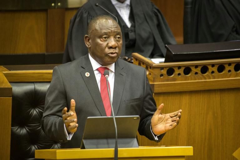 Legal battle: Ramaphosa, pictured in June at his annual State of the Nation address