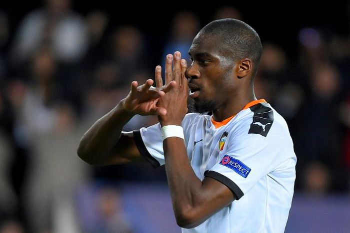 Geoffrey Kondogbia scored one of Valencia's four goals in the victory over Lille