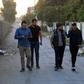 Young men in Iraq's second city Mosul ahead of performing a local adaption of famous Italian resistance song 'Bella Ciao'