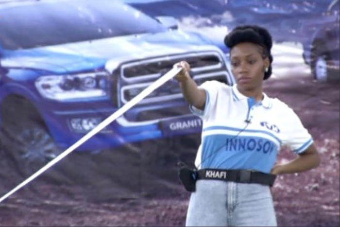 Khafi wins N3.85 million car in BBNaija [Twitter/BBNaija]