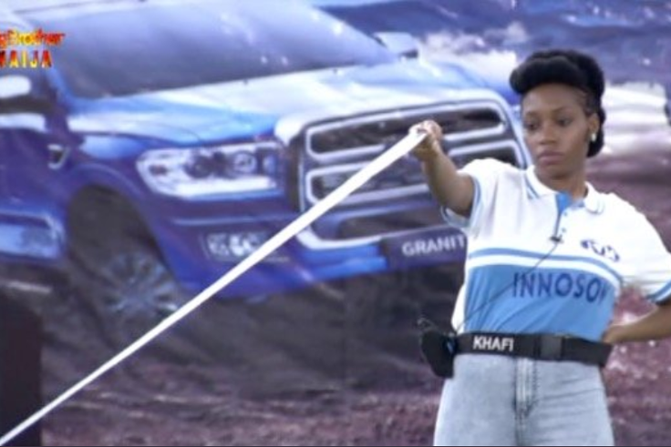 Khafi wins N3.85 million car in BBNaija [Twitter/BBNaija]