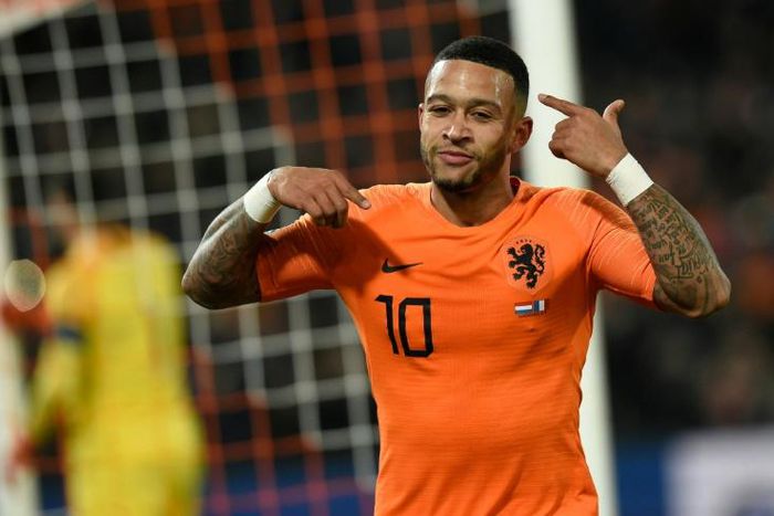 Netherlands forward Memphis Depay scored twice against Northern Ireland