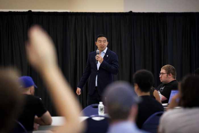 Andrew Yang Said He Would Give 10 People $1,000 Each Month. Is That Legal?