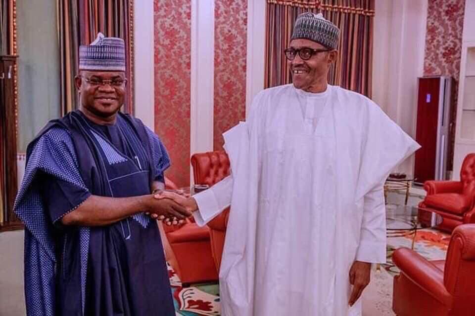 President Muhammadu Buhari and Kogi state Governor Yahaya Bello
