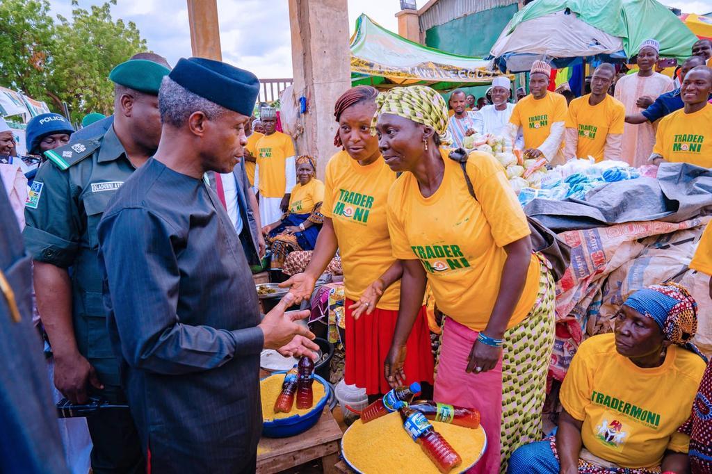 Vice President Yemi Osinbajo says the Federal Government will take 100 million Nigerians out of poverty in the next 10 years [Twitter/@NGRPresident]