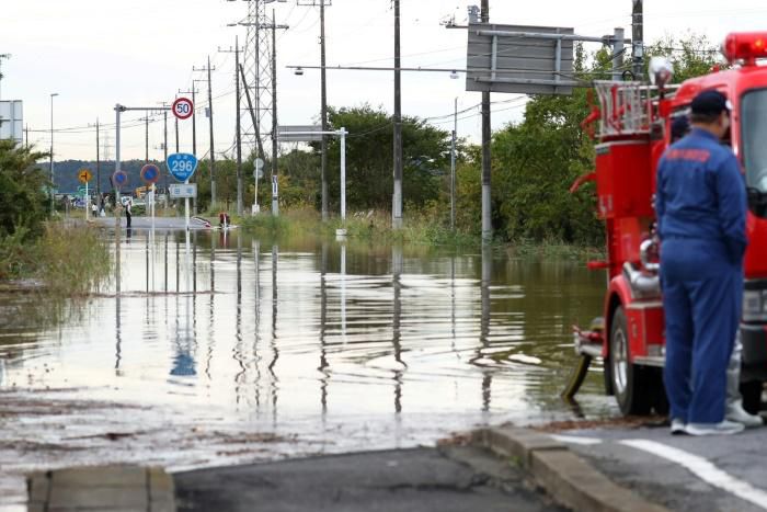 The heavy rain comes just two weeks after a major typhoon hit the region