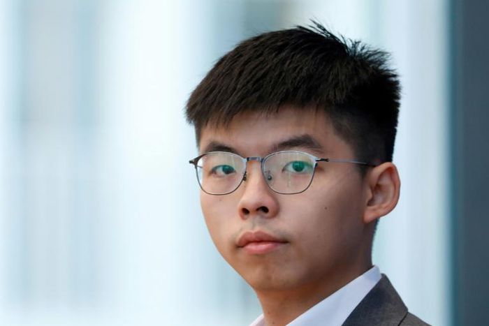 Wong called on the free world to take concrete action to stand with Hong Kong protesters