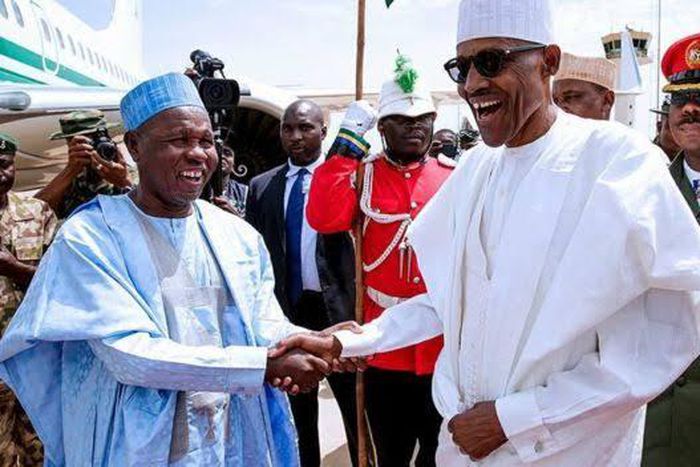 Governor Aminu Bello Masari of Katsina State and President Buhari (DailyTrust)