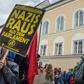 Anti-fascist protesters organise a rally outside the building every year