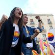 The centre-right Spanish party Ciudadanos rallied in Barcelona against Catalan separatism