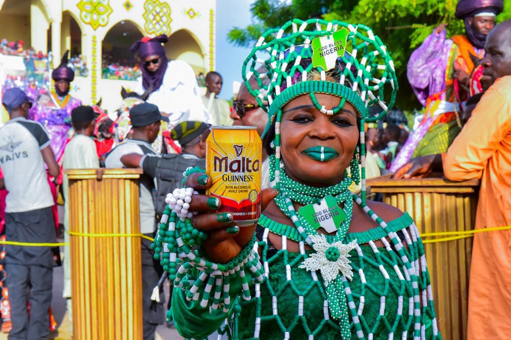 Malta Guinness lights up the Durbar festival at Zazzau Emirate. (Malta Guinness)