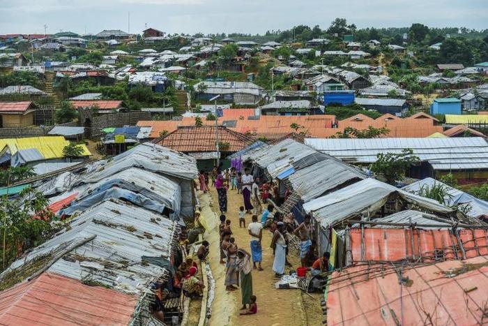 Hundreds of thousands of Rohingya are housed in refugee camps like Kutupalong after fleeing a military offensive in Myanmar