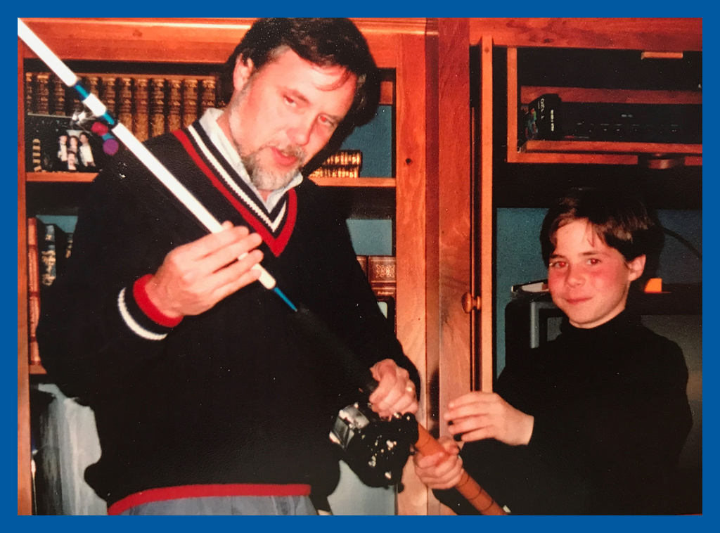 <strong>HOTCHKISS, 9,</strong> and his dad on Fathers Day, 1993.