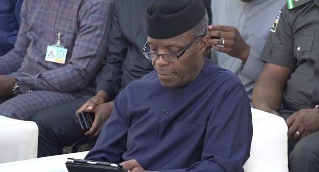 Vice President Yemi Osinbajo says Discos lacks infrastructures to deliver power to Nigerians [Twitter/@Channels]