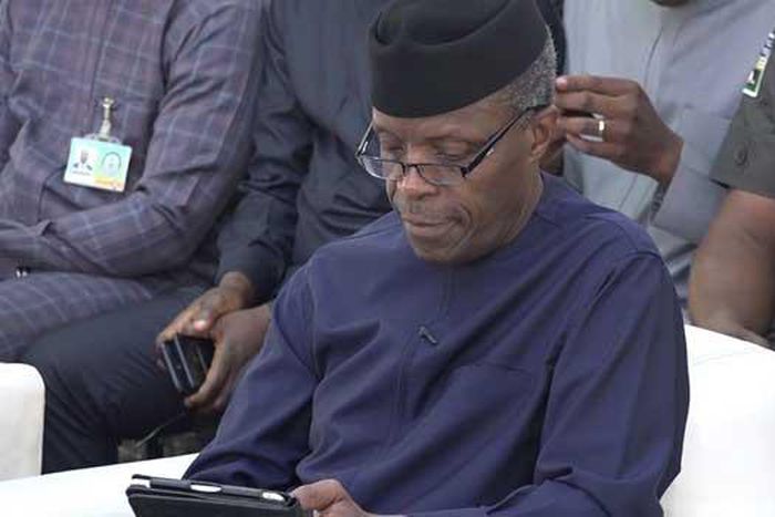 Vice President Yemi Osinbajo says Discos lacks infrastructures to deliver power to Nigerians [Twitter/@Channels]