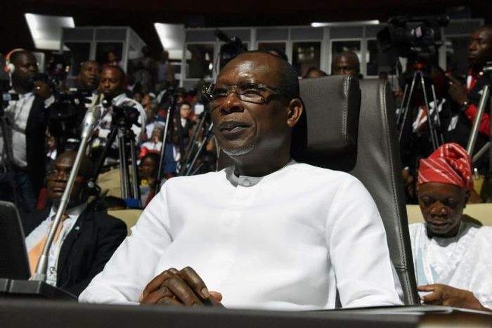 Benin's president has announced a national "dialogue" with opposition parties; President Patrice Talon is pictured July 7, 2019