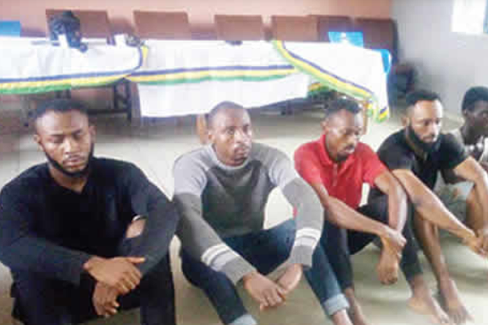 The paraded suspects [Punch]