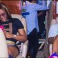 Davido with girlfriend, Chioma Avril on board a private jet