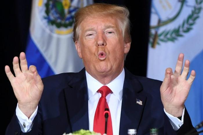 US President Donald Trump attends a multilateral meeting on Venezuela in New York, September 25, 2019, on the sidelines of the United Nations General Assembly