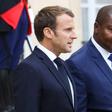 French President Emmanuel Macron with Central African Republic's President Faustin-Archange Touadera after talks in Paris on Thursday.