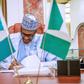 President Buhari in his office (Daily Post)