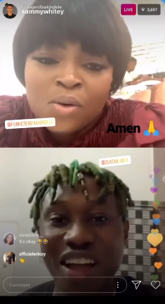 Funke Akindele and Zlatan Ibile [Instagram/Zlatan/funkeakindelebello]