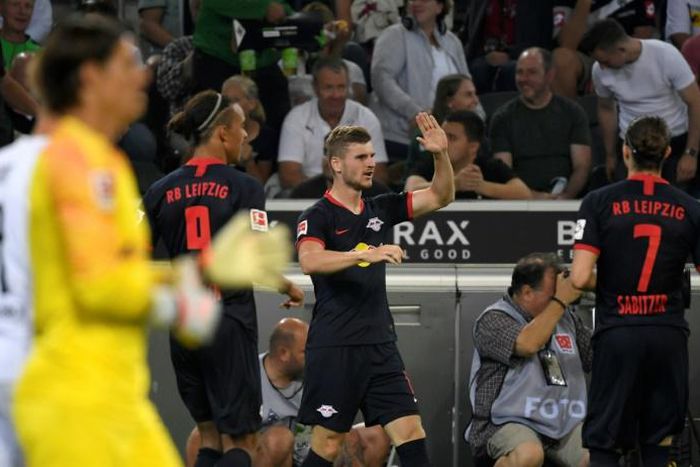 Werner scored twice as Leipzig made it three wins from three