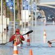 A road in the town of Palavas-les-Flots in southern France on Saturday