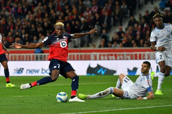 Osimhen scored his sixth league goal of the season