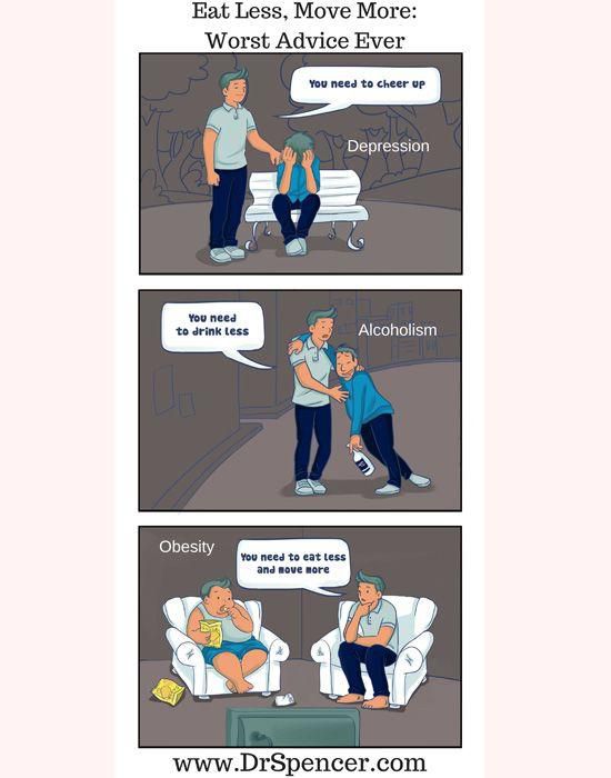 Weight Loss Doctor Says Eat Less, Move More Is Awful Advice