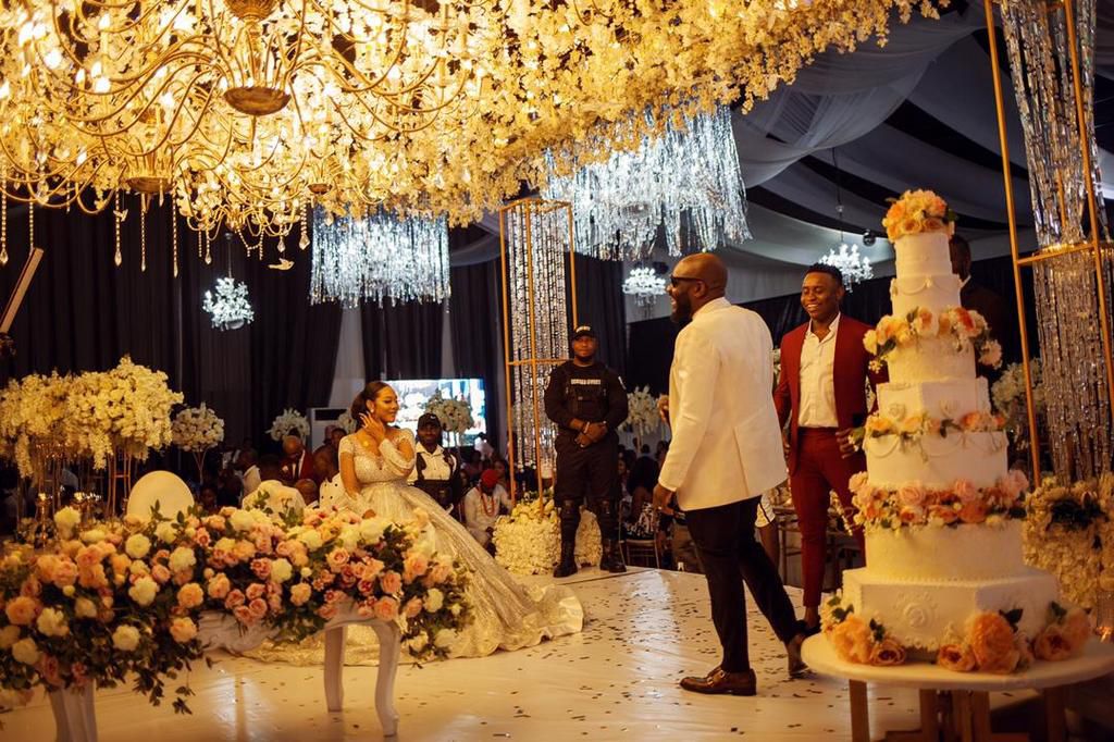 Stunning photos from nightlife king, Temidayo L. Kafaru (Lascatter's) top colourful wedding