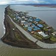 The village of Kivalina in Alaska, one of the coastal communities threatened by rising sea levels
