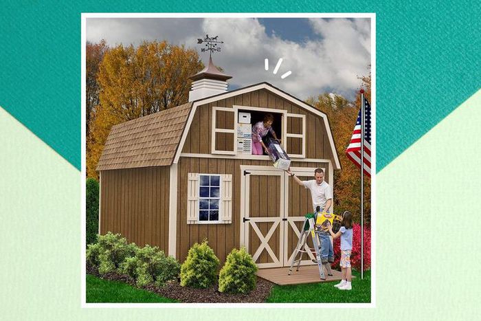 Build This Tiny Backyard Barn From Amazon