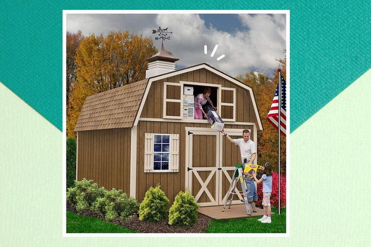 Build This Tiny Backyard Barn From Amazon