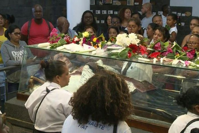 Thousands of pilgrims in Mauritius take part in an annual pilgrimage to the shrine of Jacques Désire Laval