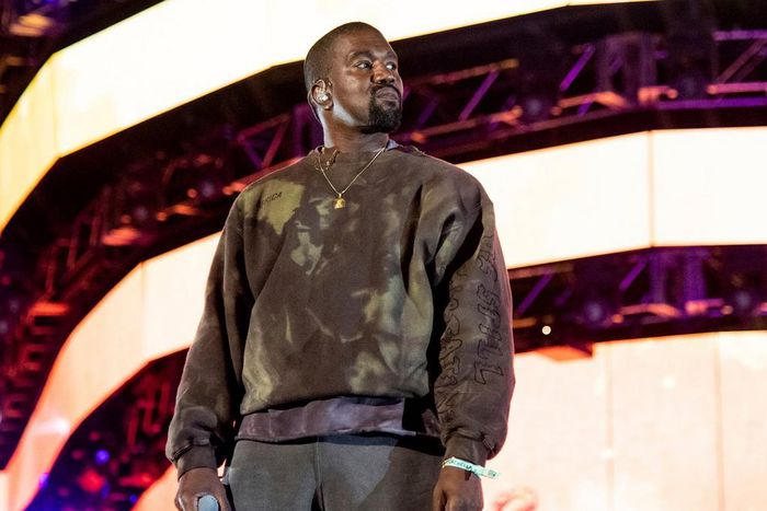 FILE - This April 20, 2019 file photo shows Kanye West performing at the Coachella Music & Arts Festival in Indio, Calif. West has unveiled his