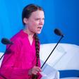 Youth climate activist Greta Thunberg speaks during the UN Climate Action Summit on September 23, 2019 at the United Nations Headquarters in New York City