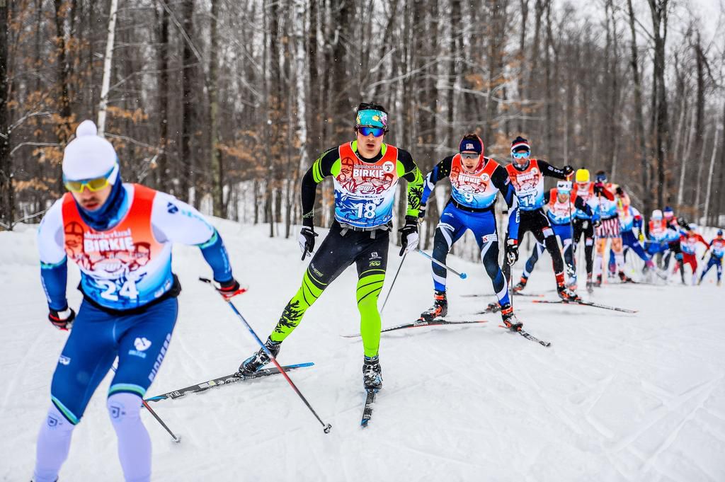 The American Birkebeiner cross-country ski race in Wisconsin.
