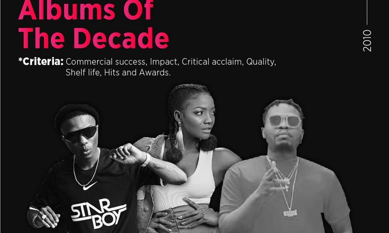 Top 10 albums of the decade (The 2010s). (Pulse Nigeria)