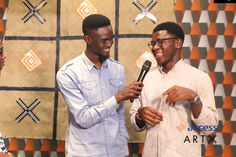 Guests share their experiences at the Access Bank Art X Lagos 2019 lounge