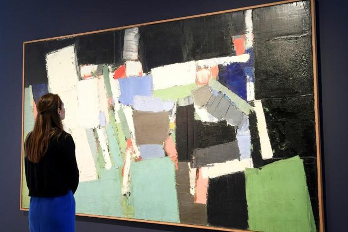 Nicolas De Stael's 'Parc des Princes' depicts an international friendly football match between Sweden and France in 1952