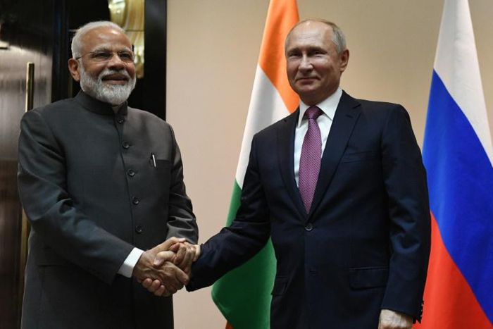 Indian Prime Minister Narendra Modi says he and Russian President Vladimir Putin enjoy a 'special' relationship
