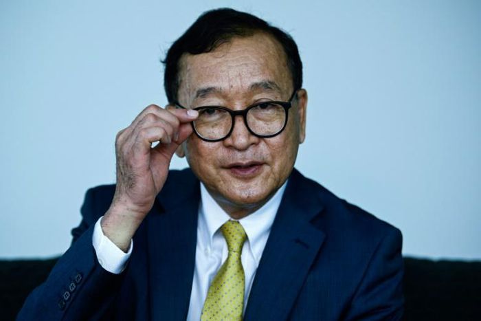 Sam Rainsy said he was 'ready to go back to Cambodia at any time'