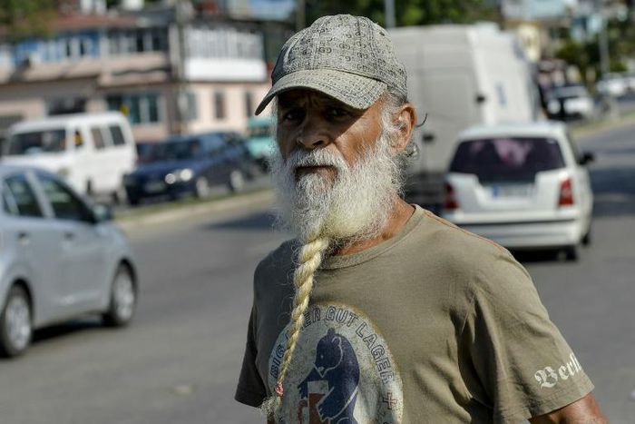 This man, pictured in Havana in July 2016, shows off the kind of beard that has been dying out among Cuba's old guard