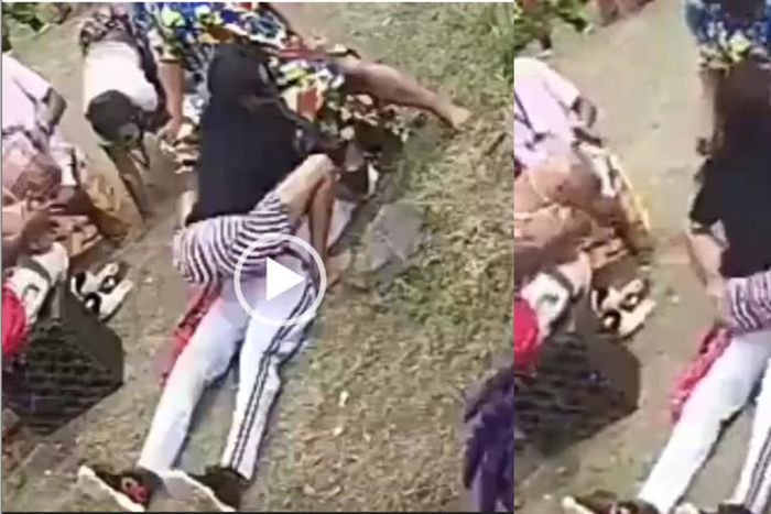 Bride’s sisters twerk on the groom as tradition says he’ll not marry the bride if he gets an erection (video)