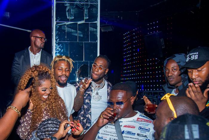 Burna Boy, Tiwa Savage, Dammy Krane and others party at The Club with Remy Martin in Lagos